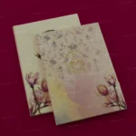 FMC-MMC-Elegant Floral Matte Wedding Card 483