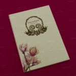 FMC-MMC-Elegant Floral Matte Wedding Card 483