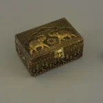 PBJ-MOH-Exquisite Elephant Oxidised Jewellery Box 2089