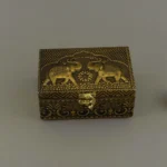 PBJ-MOH-Exquisite Elephant Oxidised Jewellery Box 2089